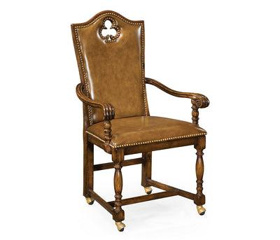 Country Farmhouse Collection - High Back Playing Card Club Arm Chair