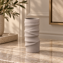 Vertical Wave Ceramic Vase -Small