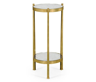 JC Modern - Luxe Collection - Églomisé & Gilded Iron Wine Table