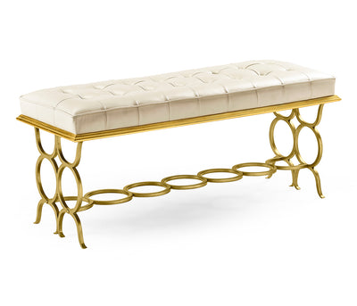 JC Modern - Luxe Collection - Gilded Iron Circles Bench