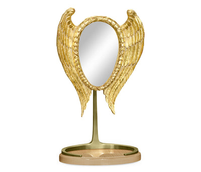 JC Modern - Opera Collection - Classical Winged Champagne Dressing Mirror