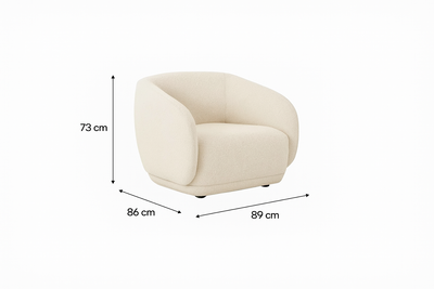 Boho Boucle 1 Seater
