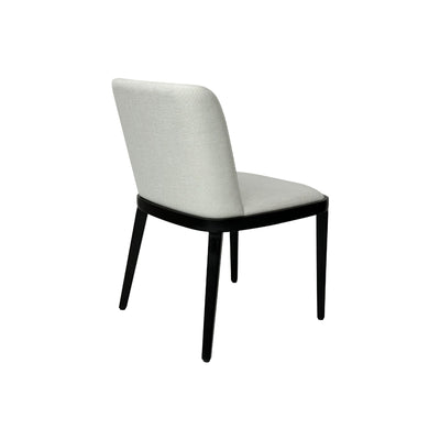 off-white dining chair black legs