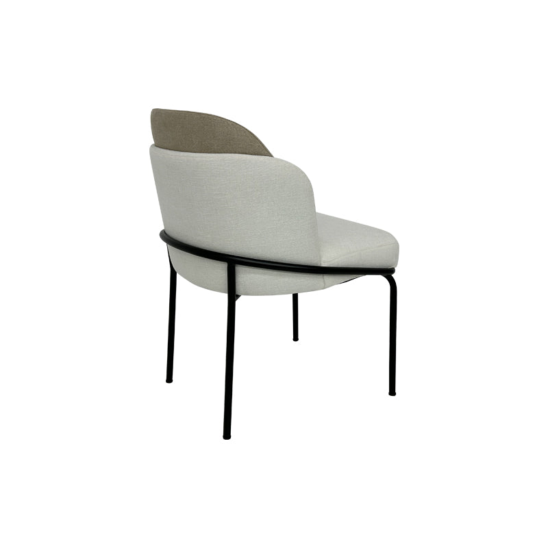 All Fabric Matte Black Dining Chair
