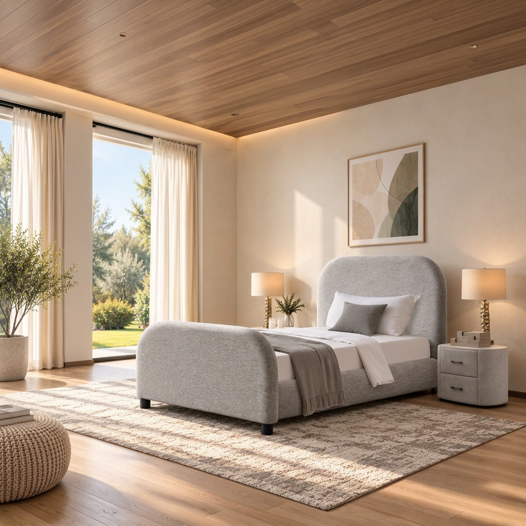 Caelo Grey Bed - Full