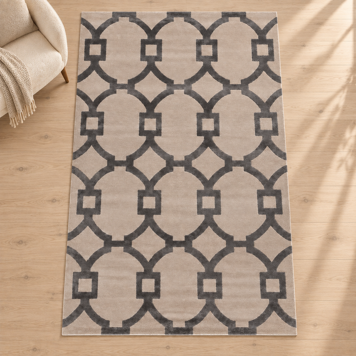 Taquin Antique White Rug - 240 x 340 cm