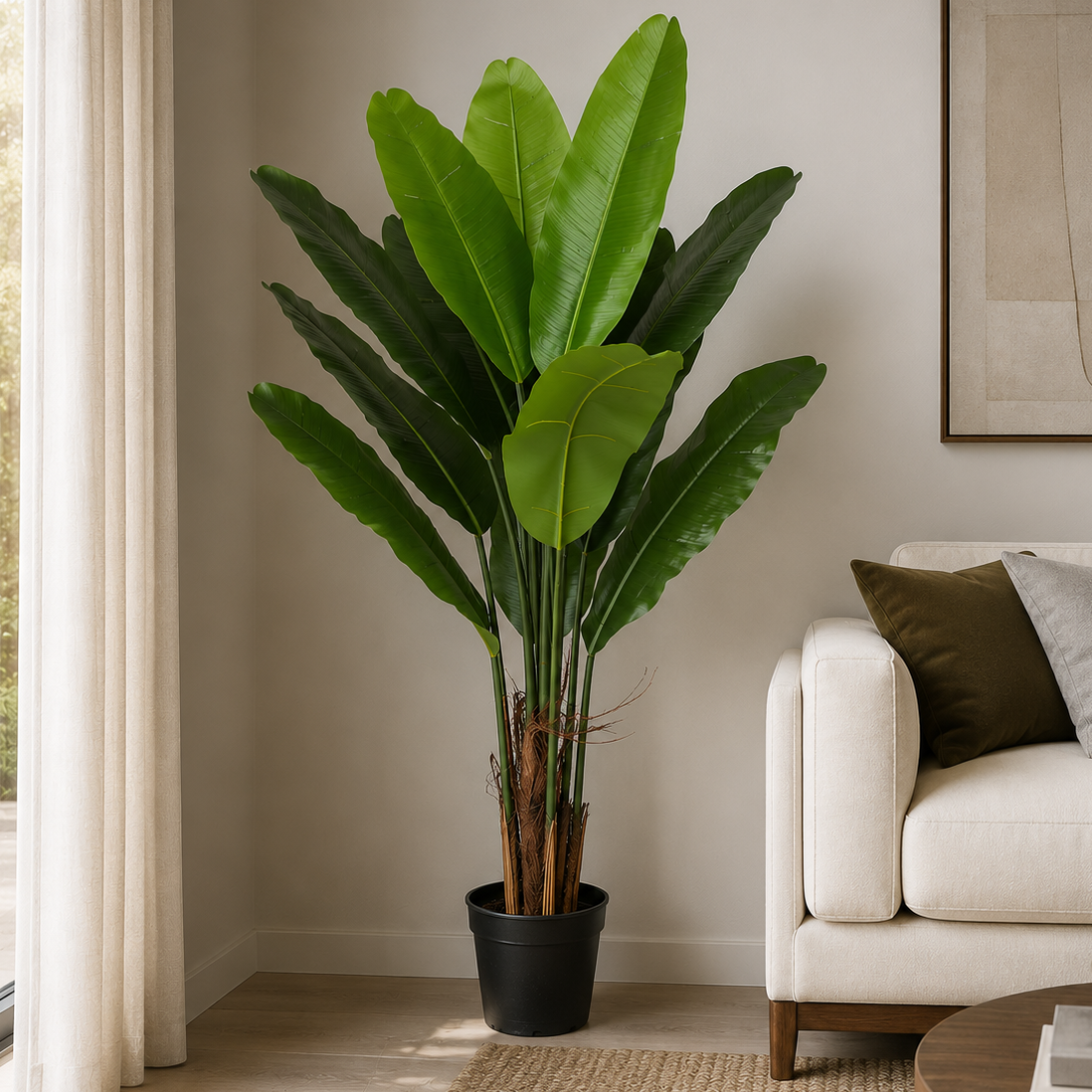 Artificial Banana Tree 9 Leaves 125CM Indoor