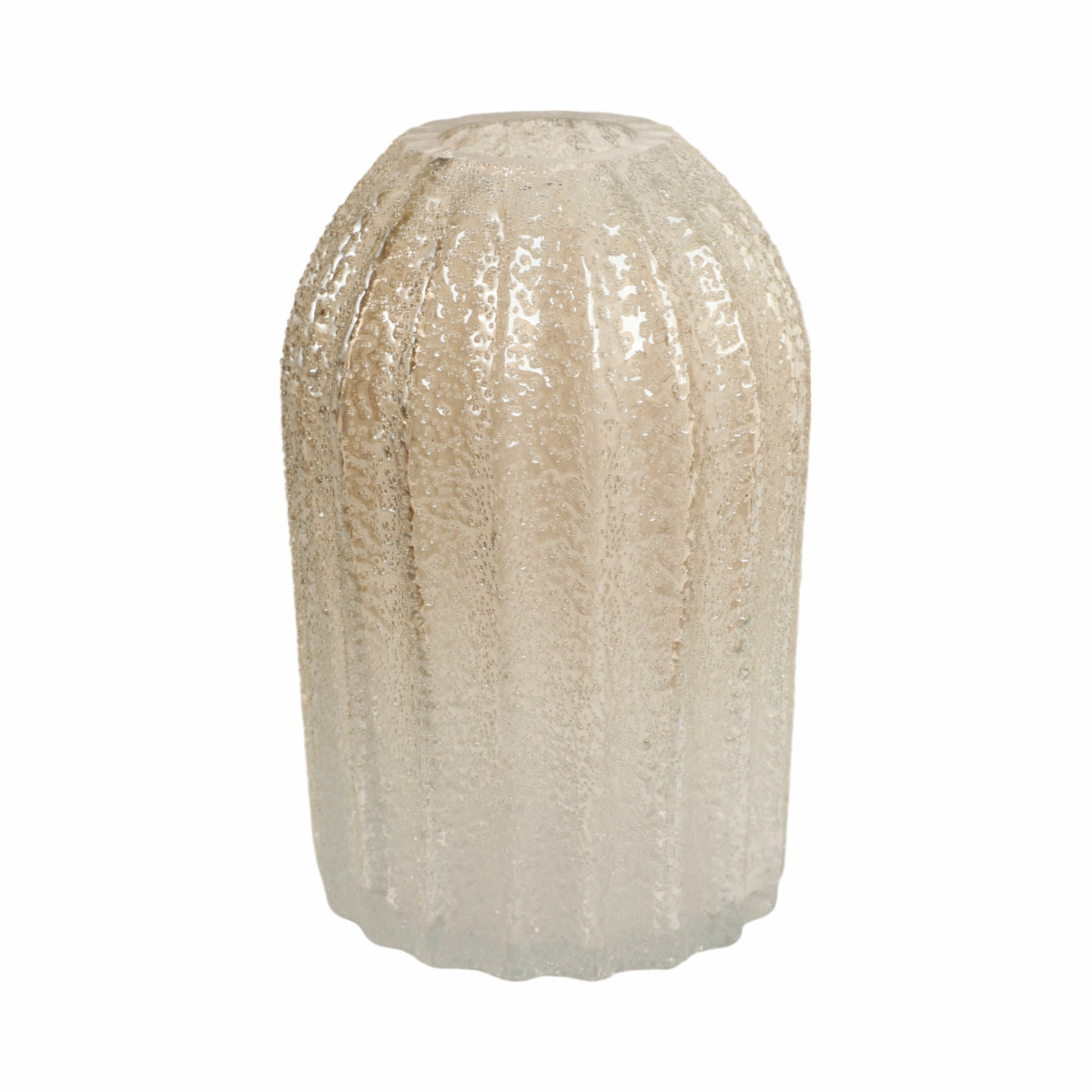 إناء زجاجي مصنوع يدويا بتقنية النفخ بتصميم الكافيار CAVIAR ARTISAN BLOWN GLASS VASE