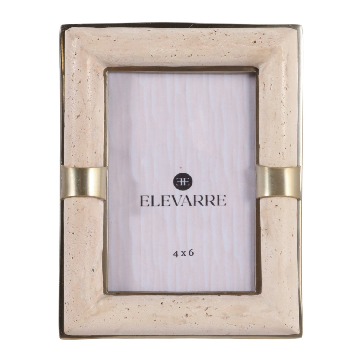 4X6 COLLASSA TRAVERTINE PHOTO FRAME, TAN Photo Frames| Sagebrook Home