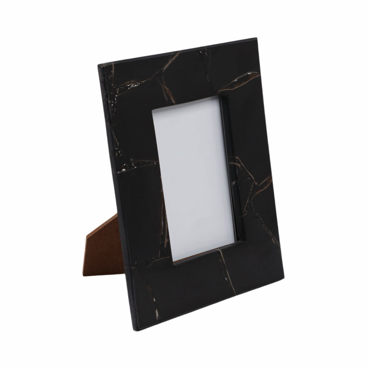 4x6 Edina Black Quartz Photo Frame Table Decors| Sagebrook Home
