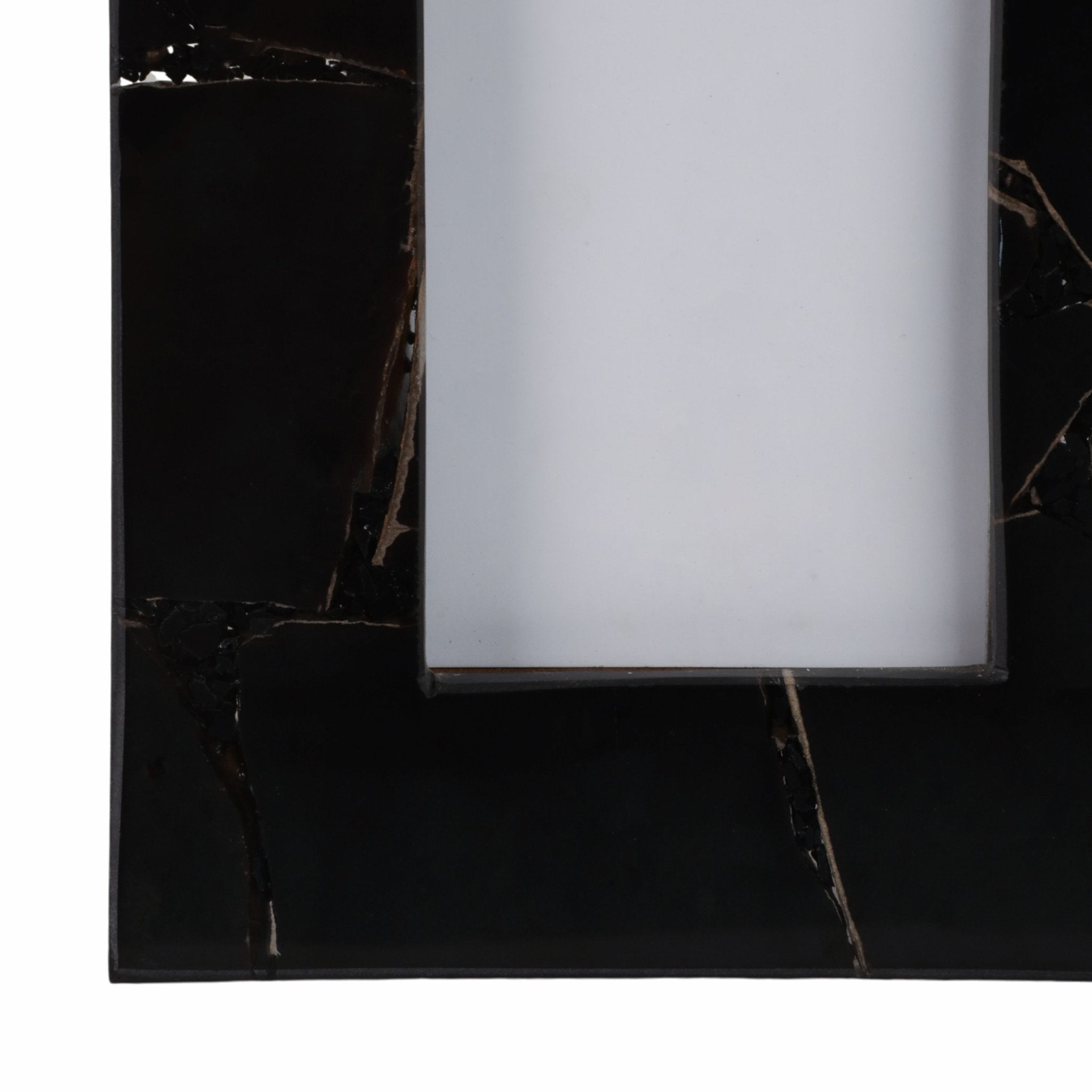 4x6 Edina Black Quartz Photo Frame Table Decors| Sagebrook Home