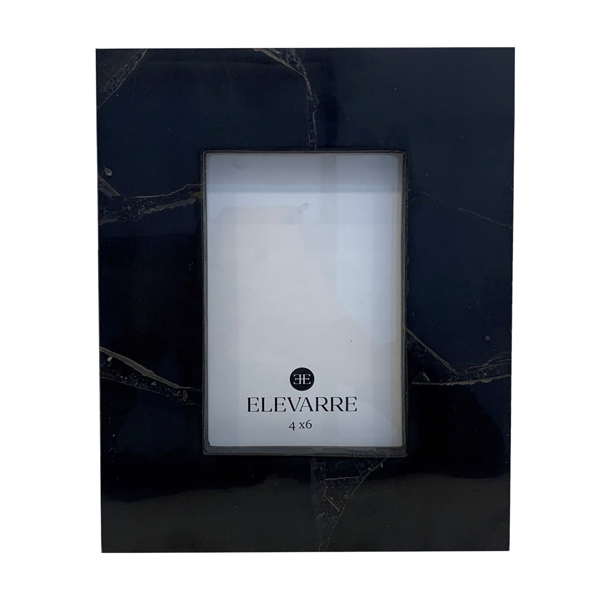 4x6 Edina Black Quartz Photo Frame Table Decors| Sagebrook Home