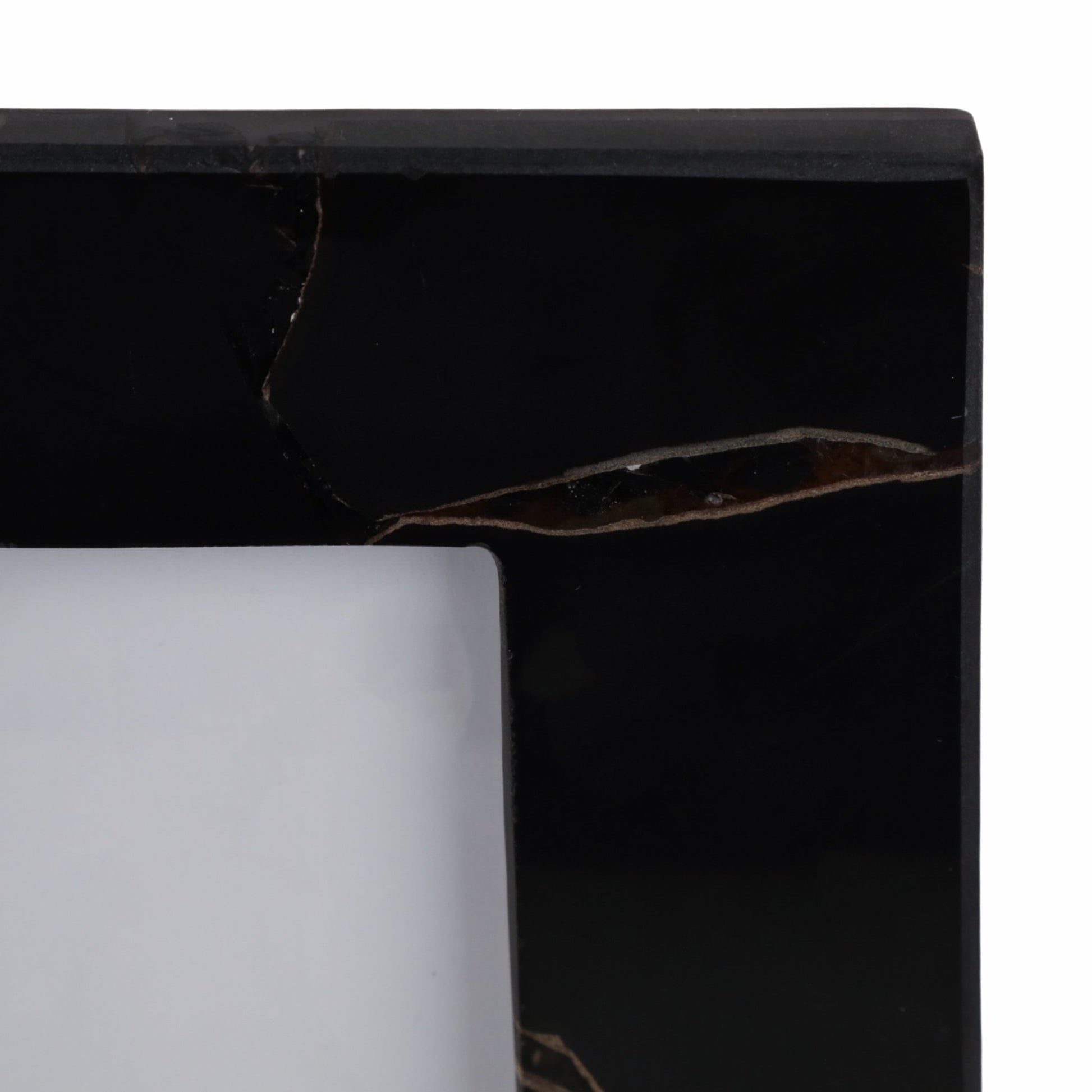 4x6 Edina Black Quartz Photo Frame Table Decors| Sagebrook Home