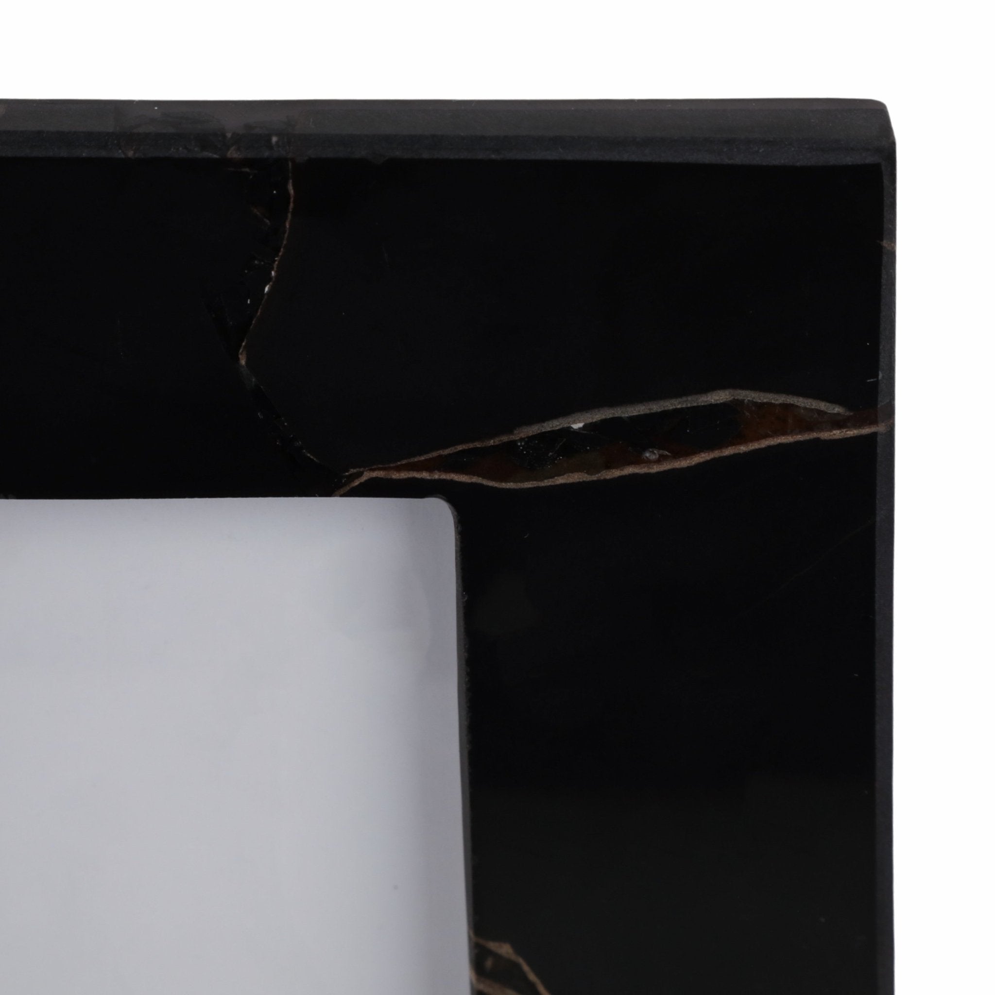 4x6 Edina Black Quartz Photo Frame Table Decors| Sagebrook Home