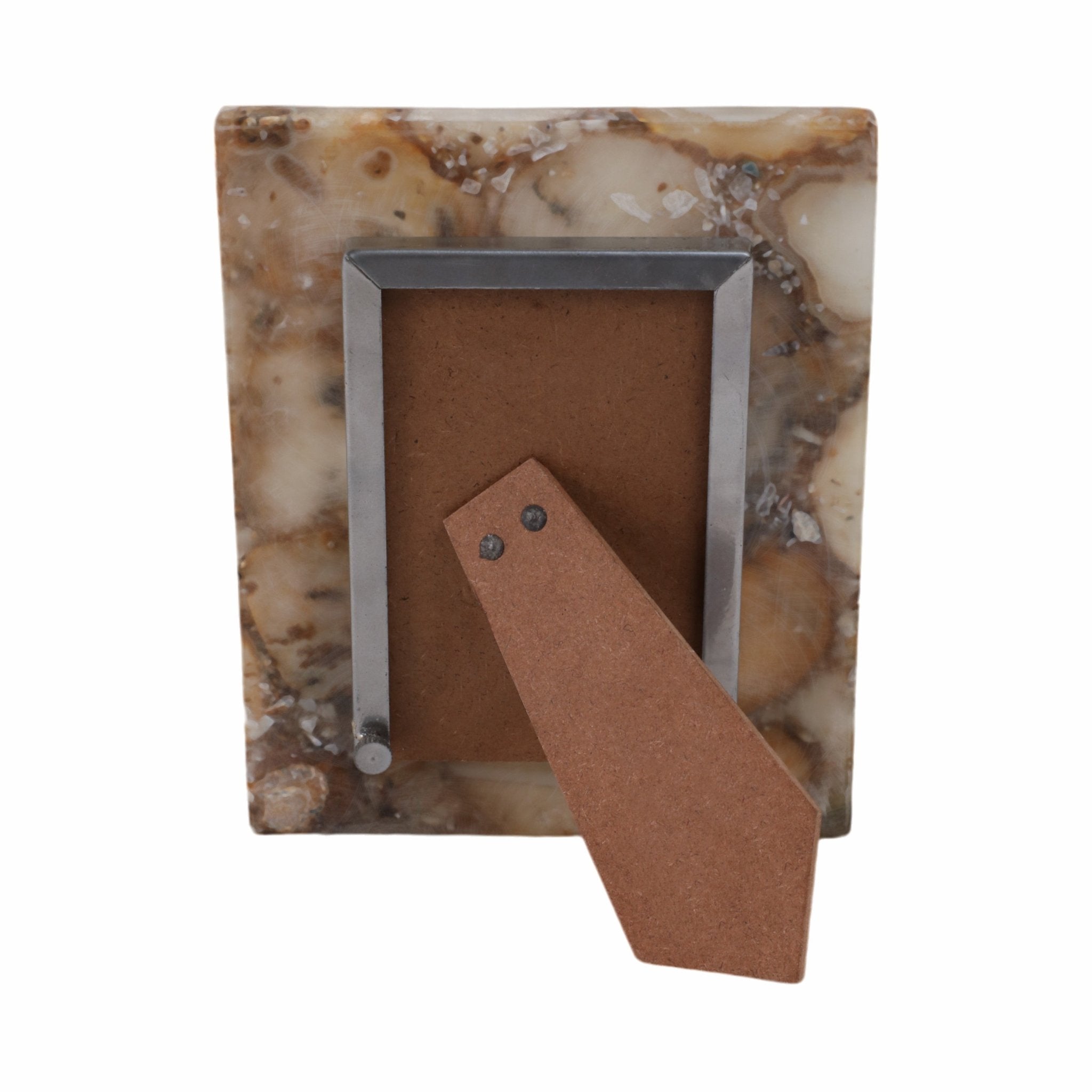 4x6 Mankato Brown Agate Photo Frame Table Decors| Sagebrook Home