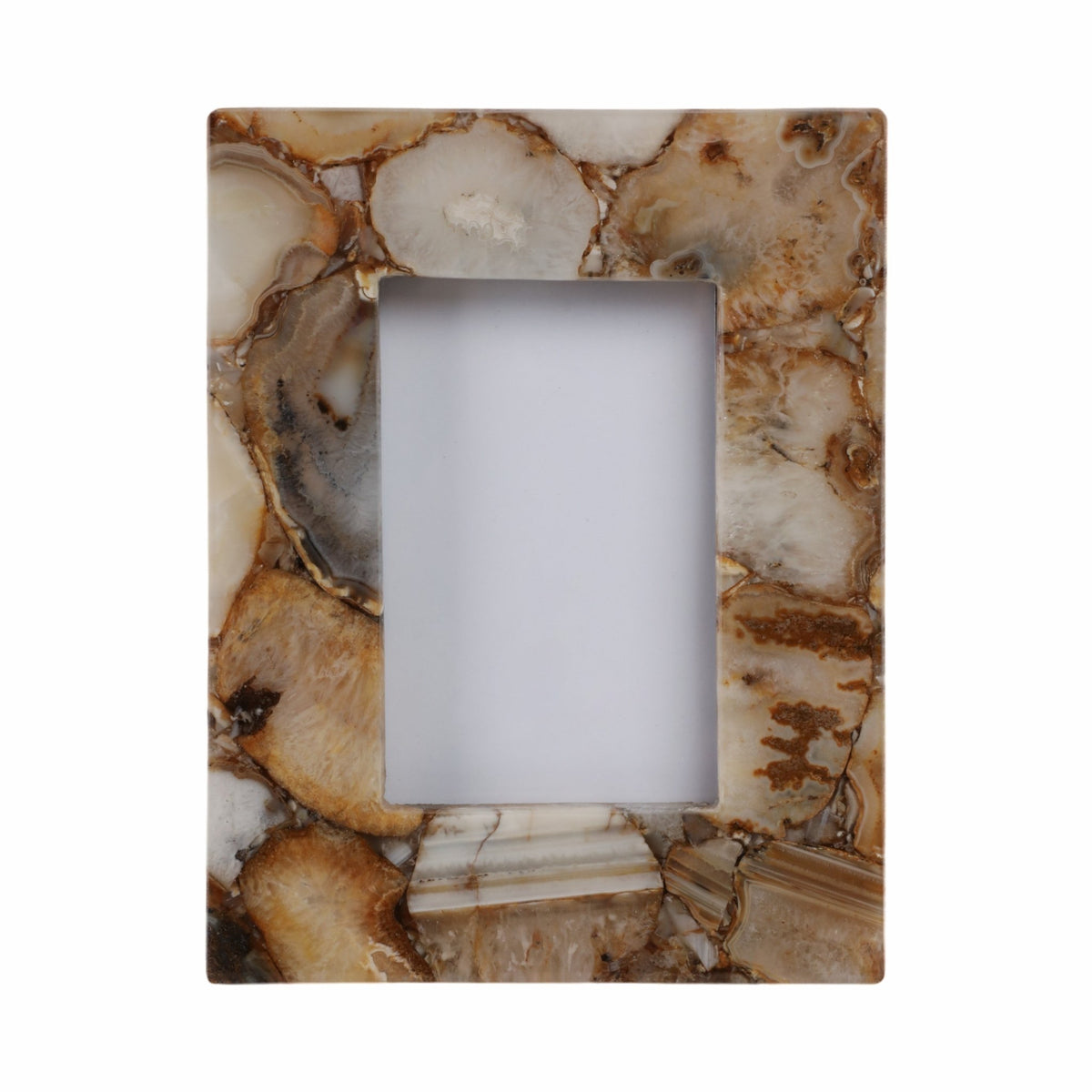 4x6 Mankato Brown Agate Photo Frame Table Decors| Sagebrook Home