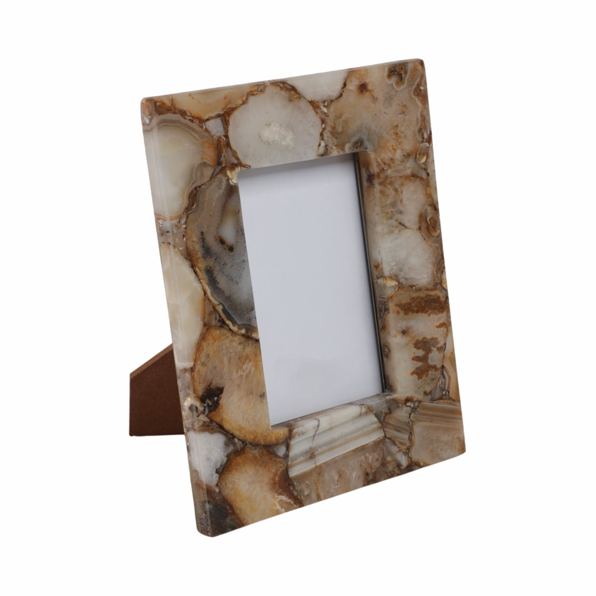 4x6 Mankato Brown Agate Photo Frame Table Decors| Sagebrook Home