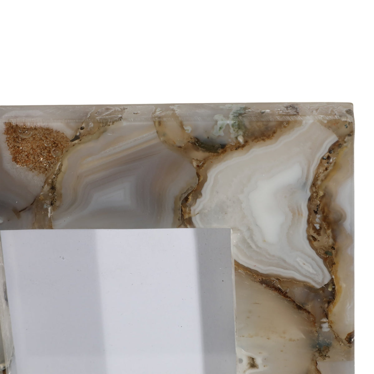 4x6 Mankato Grey Agate Photo Frame Table Decors| Sagebrook Home