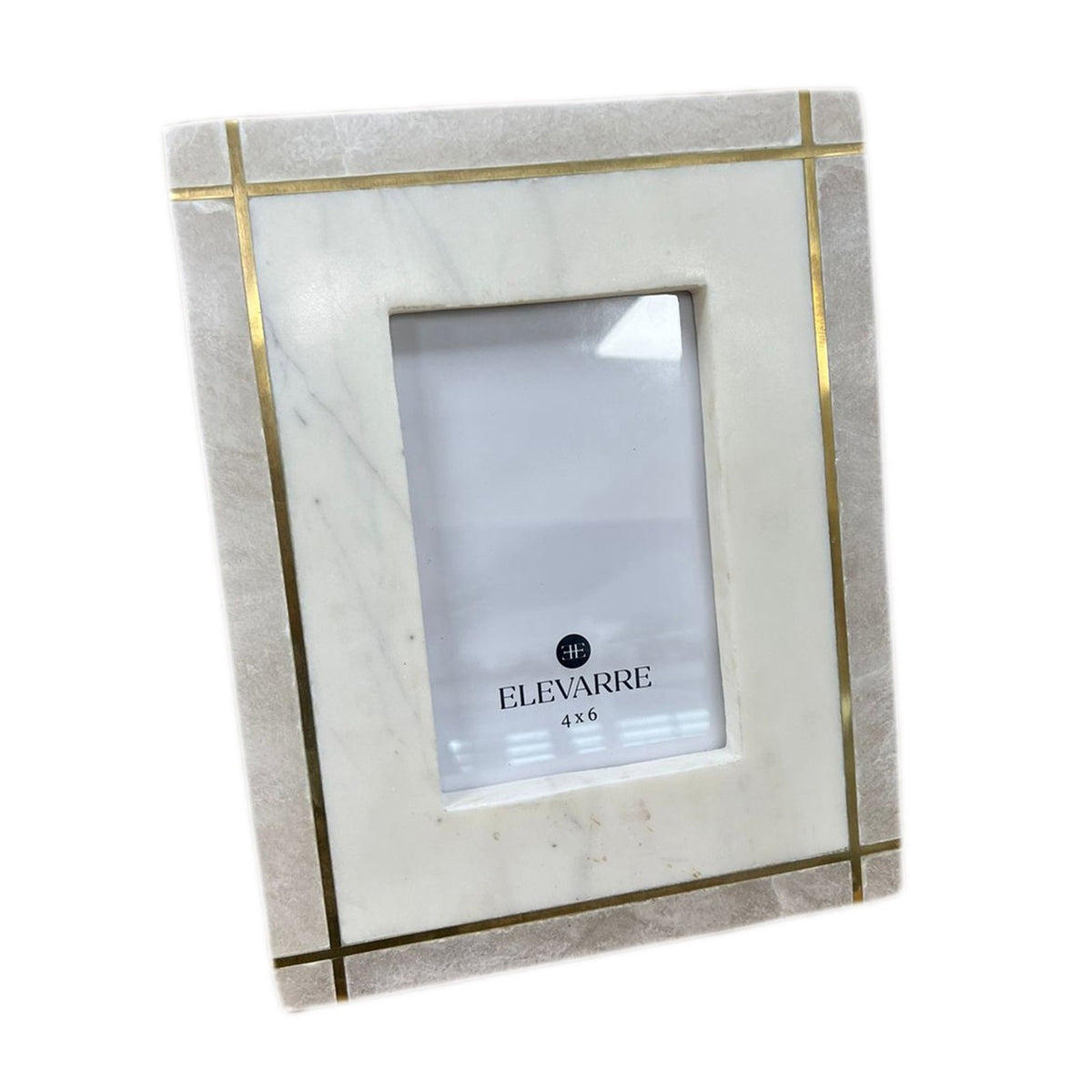 4x6 Vero Alabaster And Marble Photo Frame Table Decors| Sagebrook Home