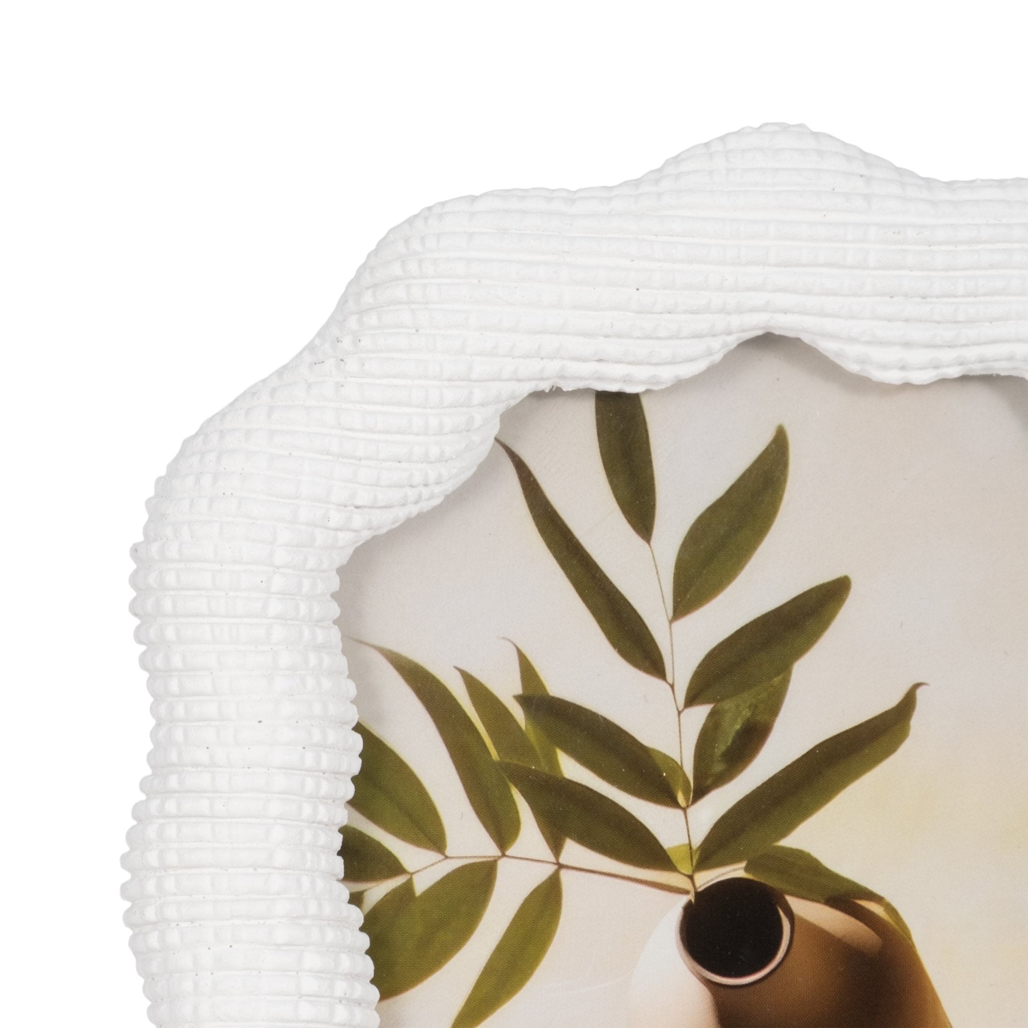 4x6 Wavy Arch Photo Frame, White Table Decors| Sagebrook Home