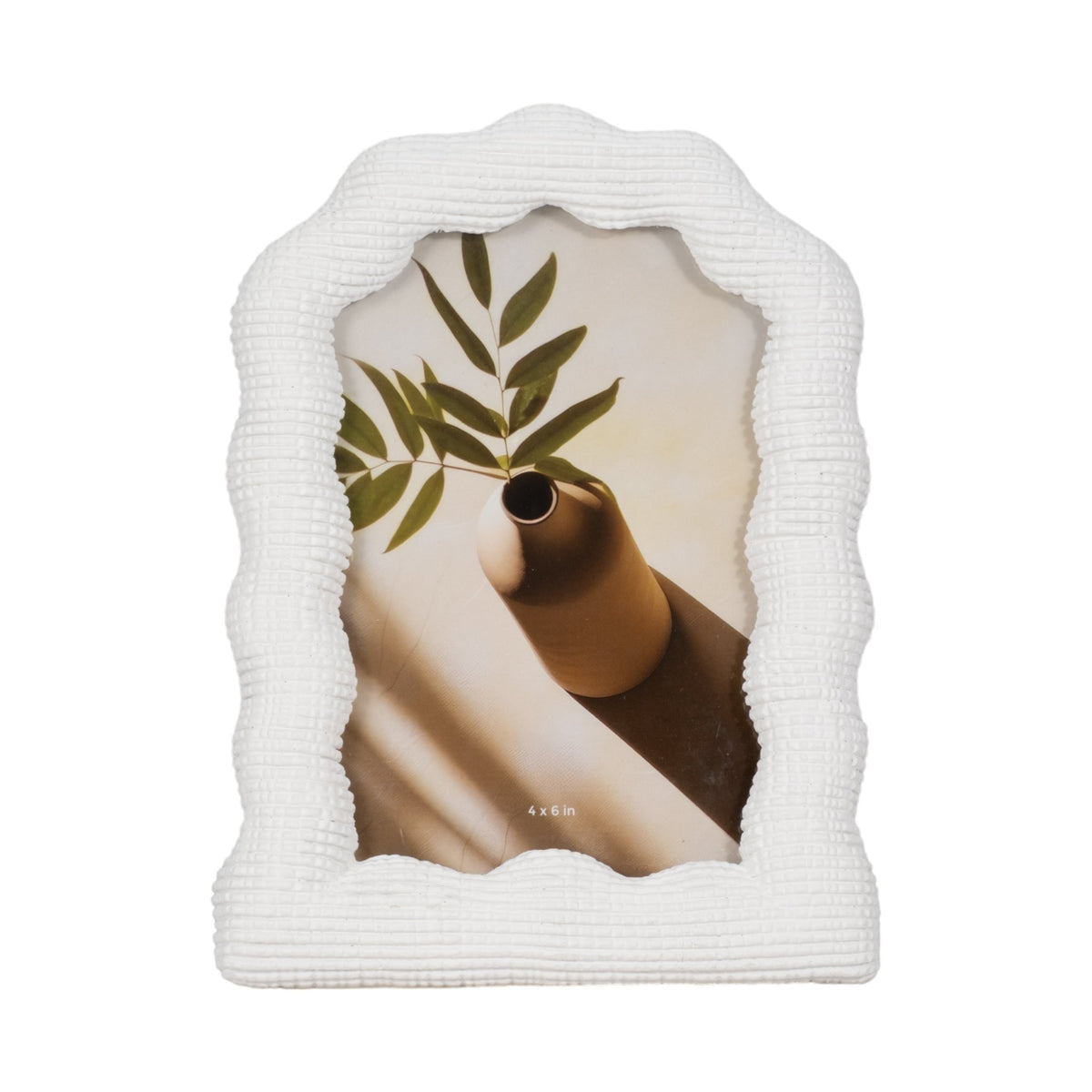 4x6 Wavy Arch Photo Frame, White Table Decors| Sagebrook Home