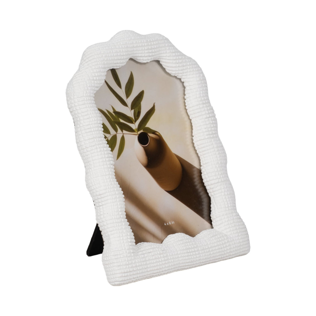 4x6 Wavy Arch Photo Frame, White Table Decors| Sagebrook Home