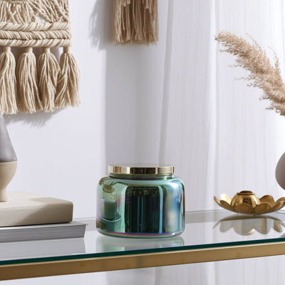 5" 23 Oz Verbena Luster Lidded Candle - Al Rugaib Furniture
