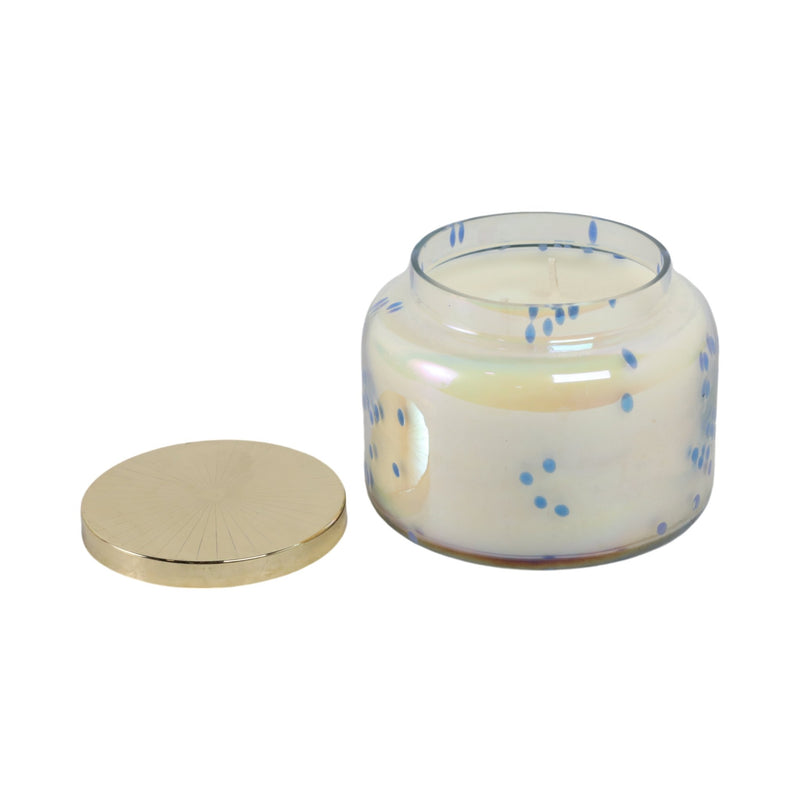 5" 23 Oz Verbena Luster Lidded Candle - Al Rugaib Furniture