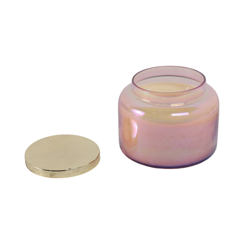 5" 23 Oz Verbena Luster Lidded Candle - Al Rugaib Furniture