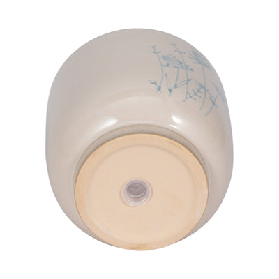 5" Blue Flowers Planter, Ivory/blue - Al Rugaib Furniture