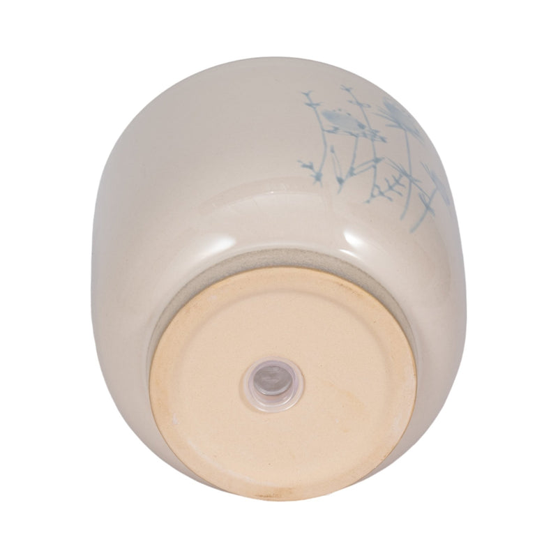 5" Blue Flowers Planter, Ivory/blue - Al Rugaib Furniture