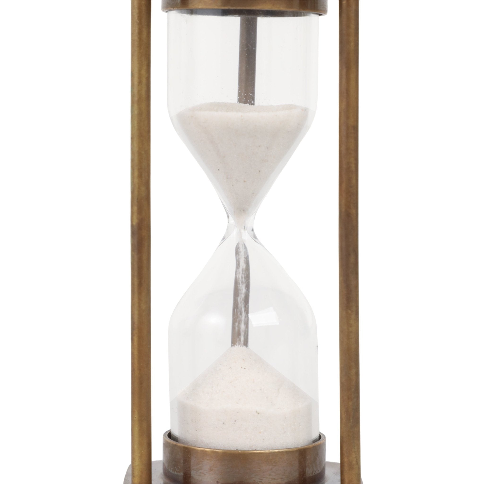 5" Hayes Brass Hourglass Table Decors| Sagebrook Home
