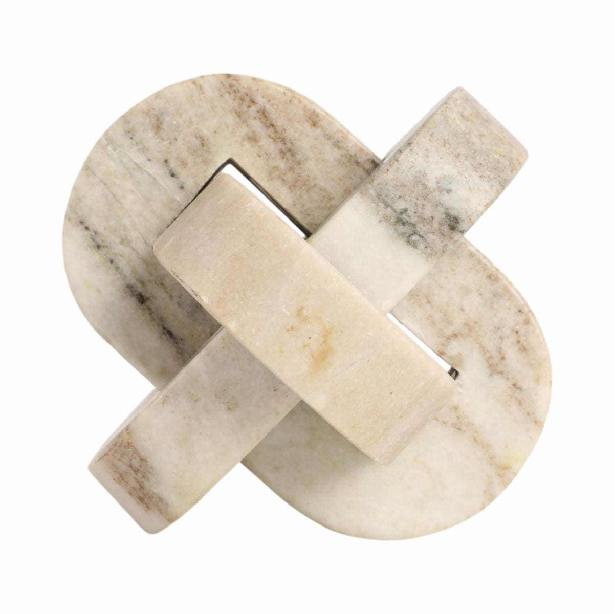 5" Onyx Marble Rounded Knot, Tan Table Decors| Sagebrook Home