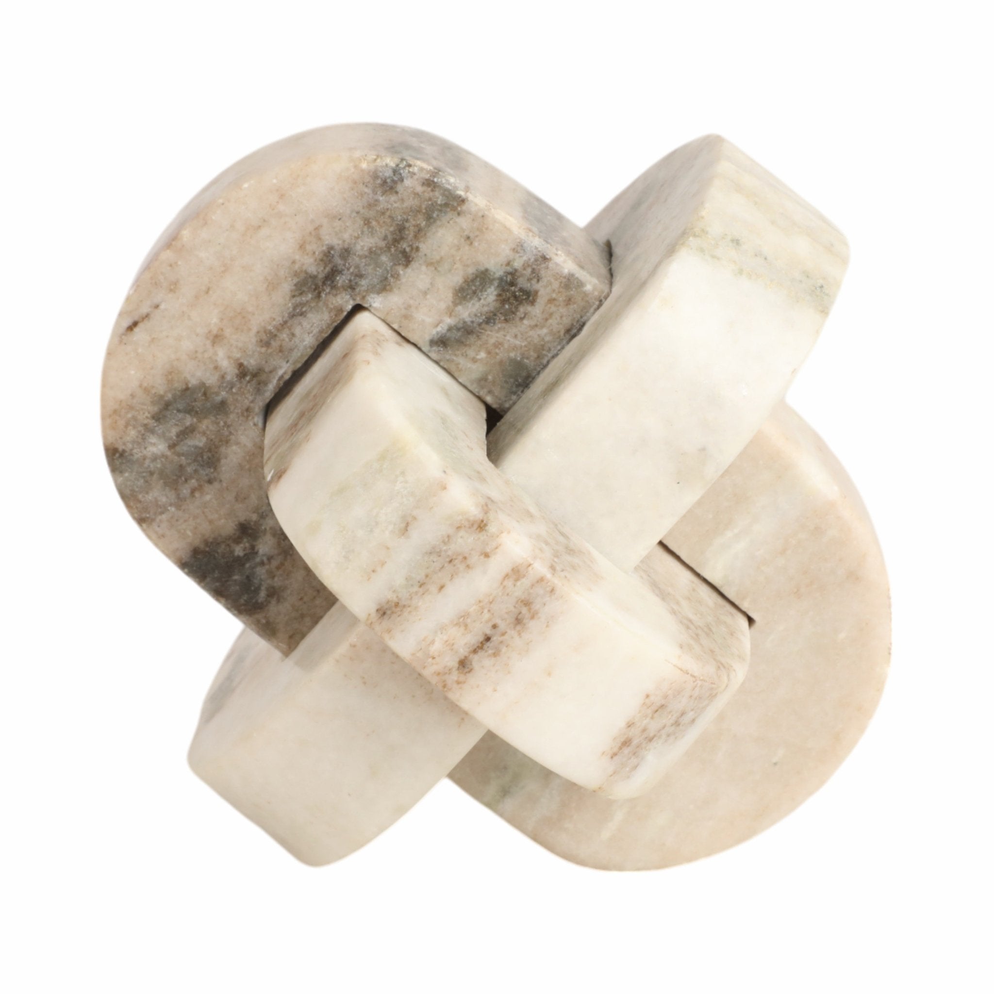 5" Onyx Marble Rounded Knot, Tan Table Decors| Sagebrook Home