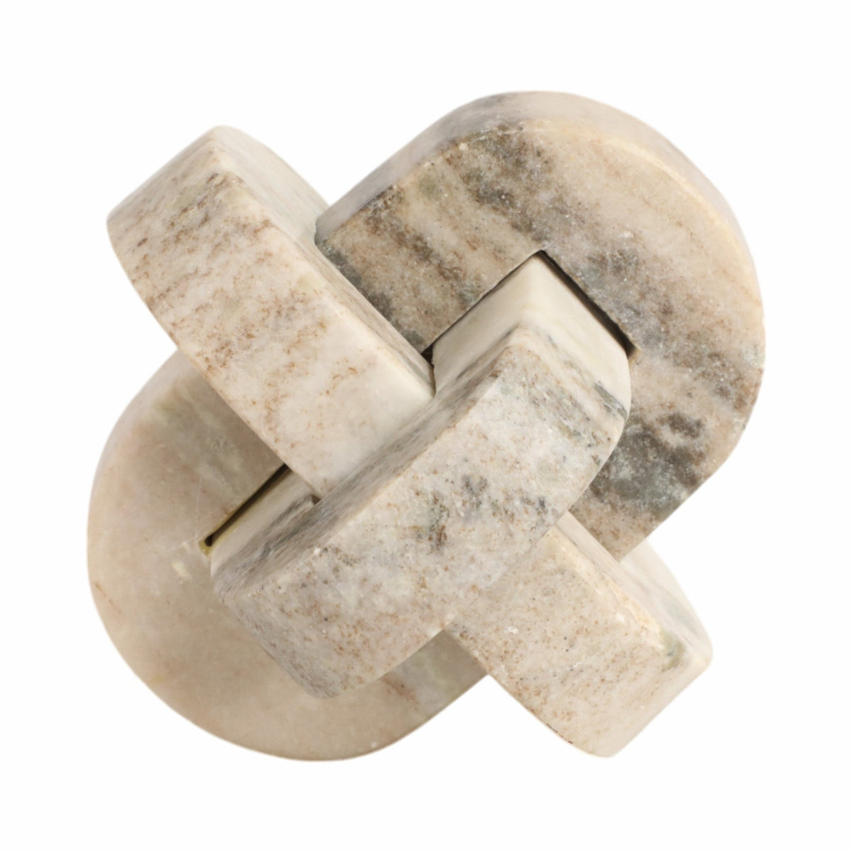 5" Onyx Marble Rounded Knot, Tan Table Decors| Sagebrook Home