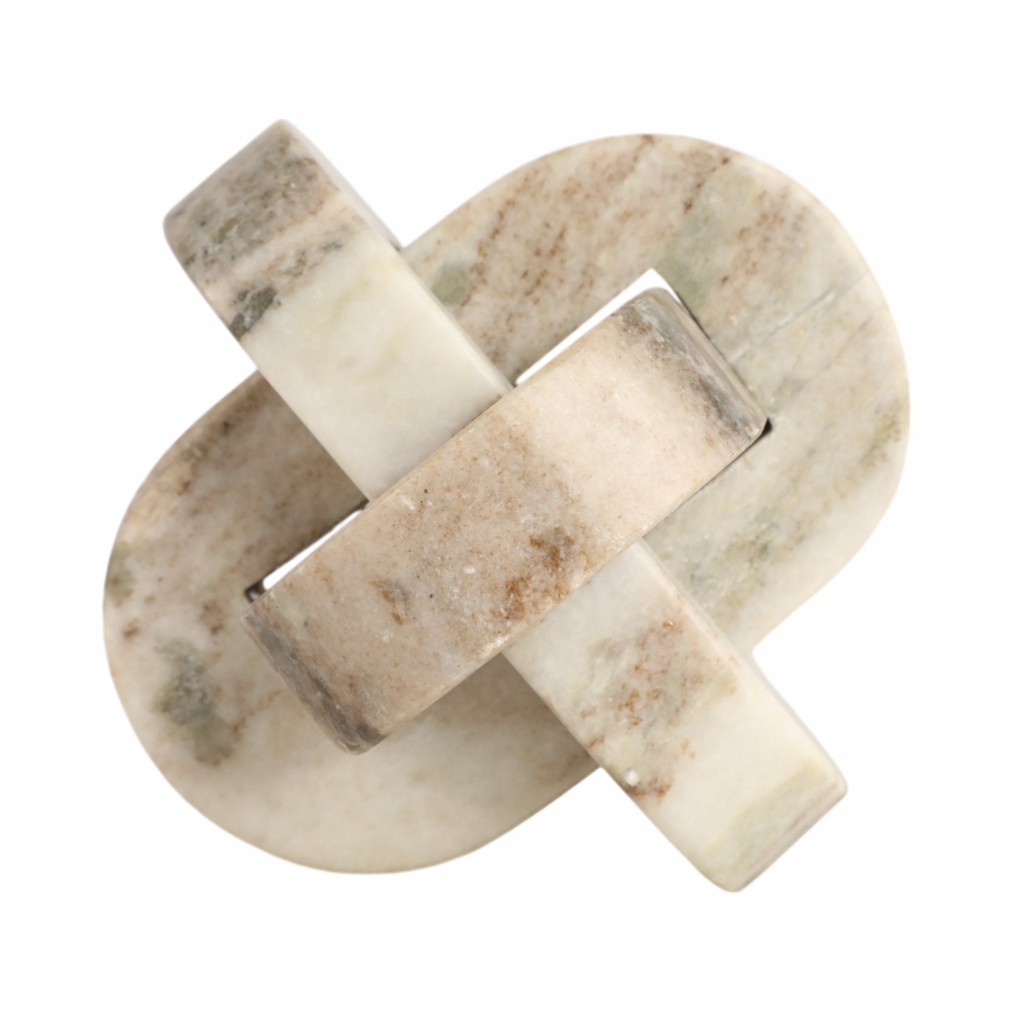 5" Onyx Marble Rounded Knot, Tan Table Decors| Sagebrook Home