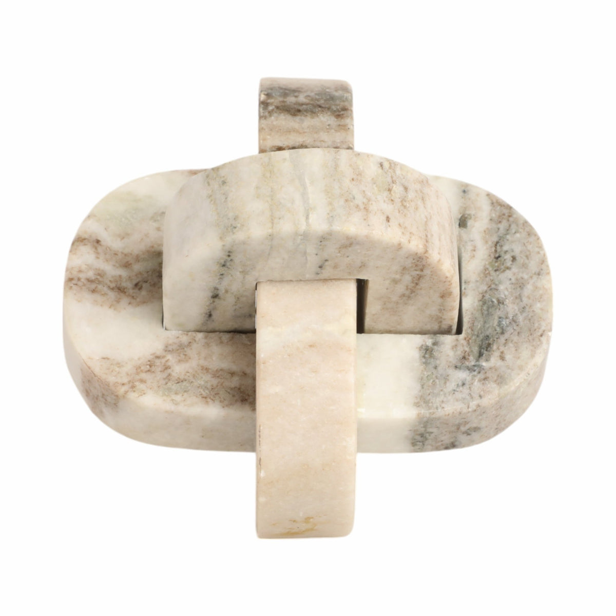 5" Onyx Marble Rounded Knot, Tan Table Decors| Sagebrook Home