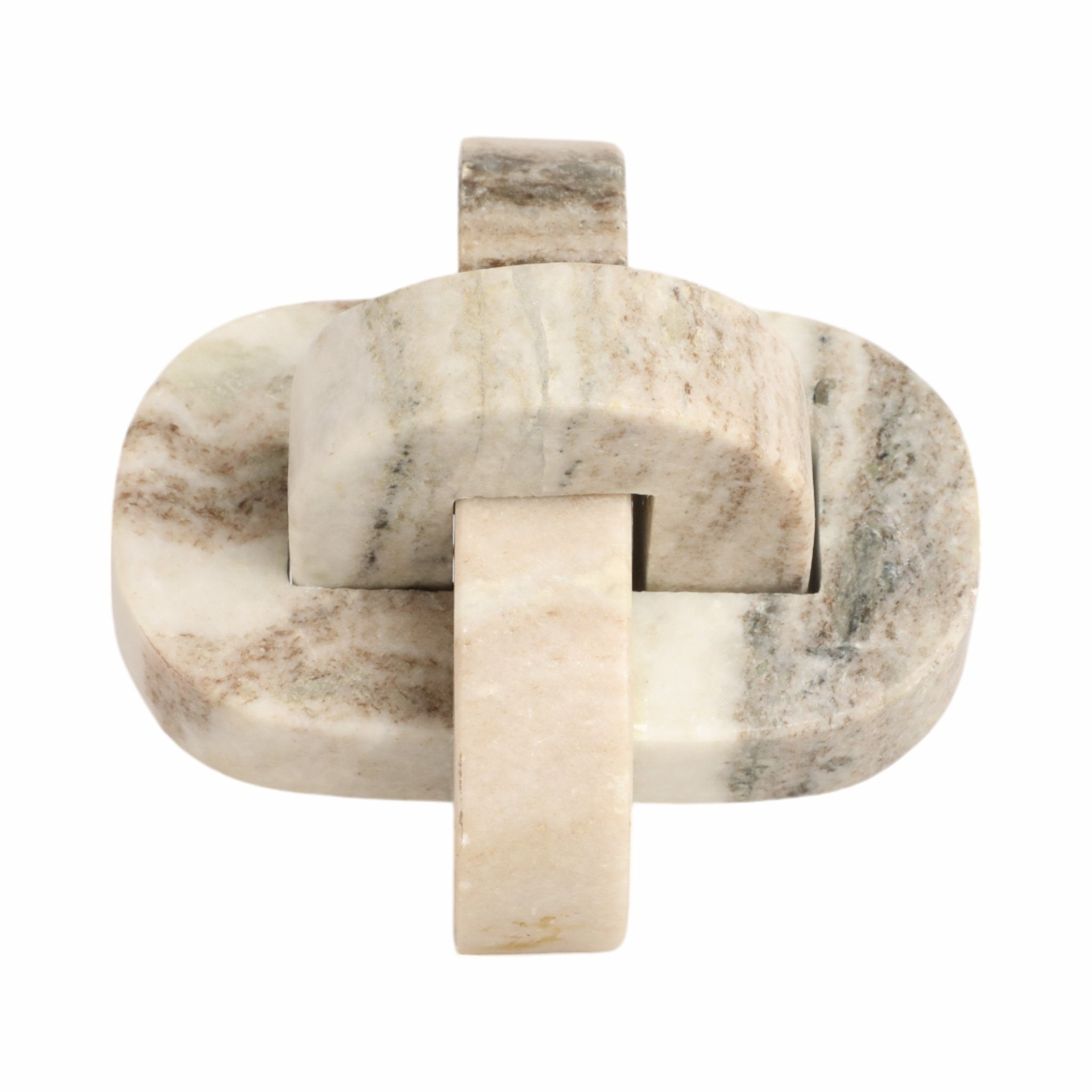 5" Onyx Marble Rounded Knot, Tan Table Decors| Sagebrook Home