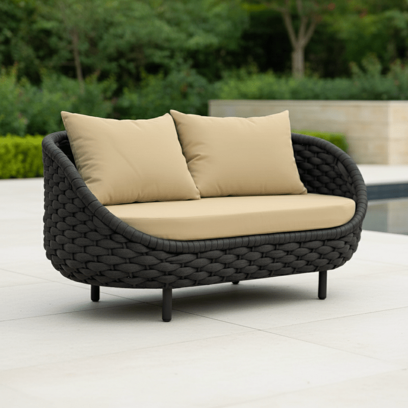 5-piece black outdoor seating set Outdoor Sets| Otath