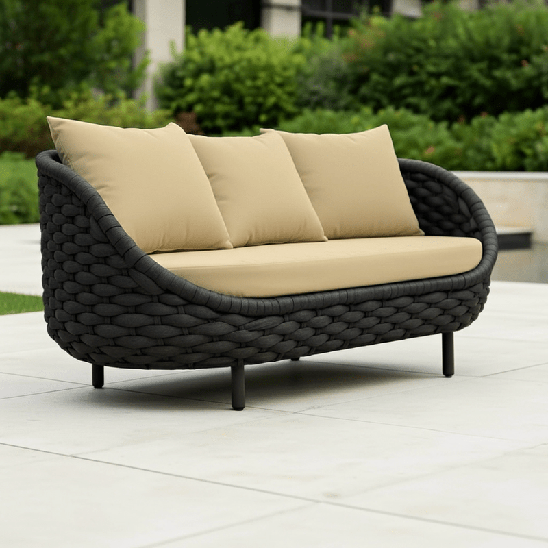 5-piece black outdoor seating set Outdoor Sets| Otath