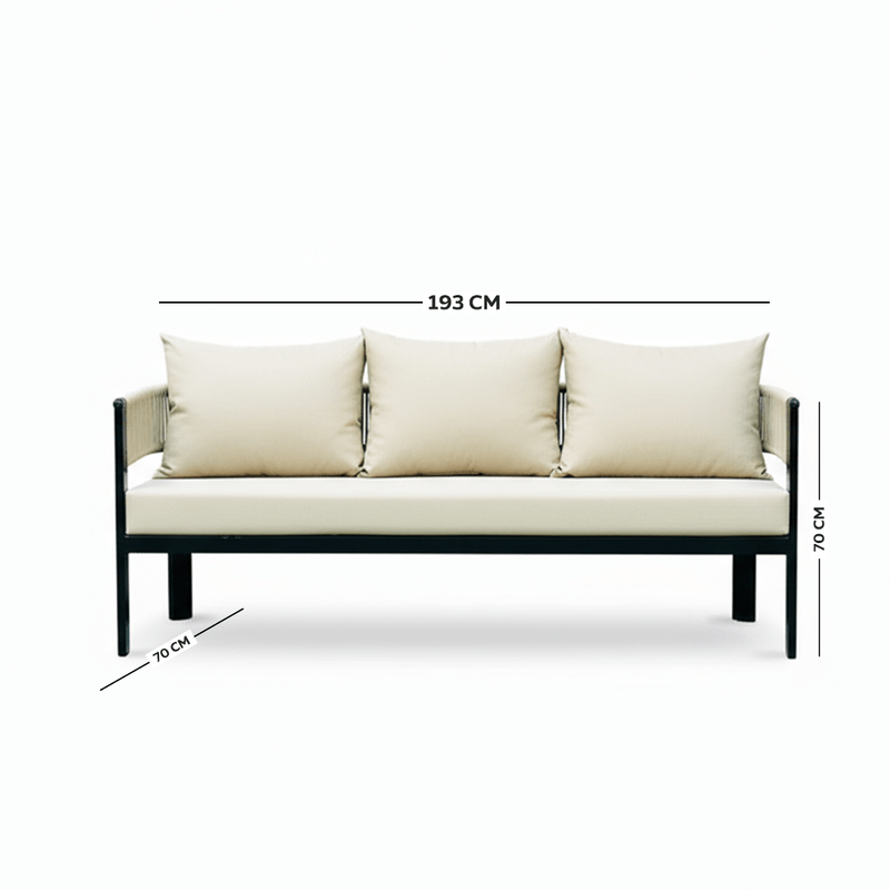 5-Piece Classic Beige Outdoor Seating Set Outdoor Sets| Otath