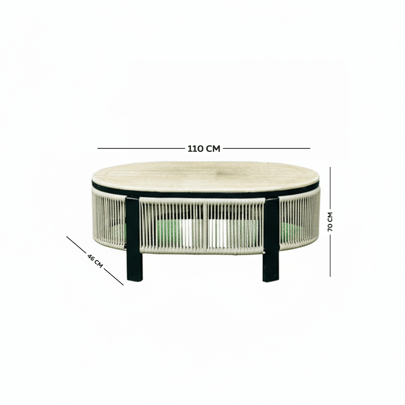 5-Piece Classic Beige Outdoor Seating Set Outdoor Sets| Otath