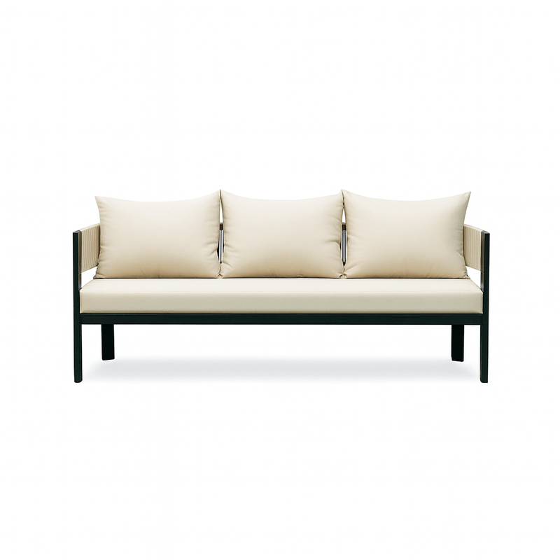 5 - Piece Classic Beige Outdoor Seating Set - Al Rugaib Furniture