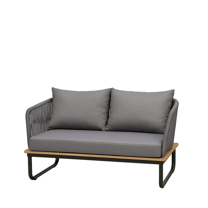 5 - Piece Gray Outdoor Seating Set – Elegant and Modern Design - Al Rugaib Furniture