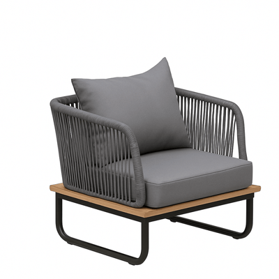5 - Piece Gray Outdoor Seating Set – Elegant and Modern Design - Al Rugaib Furniture