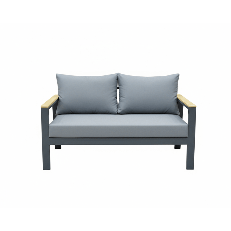 5 - Piece High - Quality Gray Outdoor Seating Set - Al Rugaib Furniture