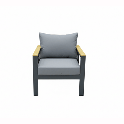 5 - Piece High - Quality Gray Outdoor Seating Set - Al Rugaib Furniture