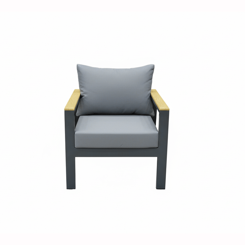 5 - Piece High - Quality Gray Outdoor Seating Set - Al Rugaib Furniture