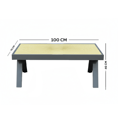 5 - Piece High - Quality Gray Outdoor Seating Set - Al Rugaib Furniture