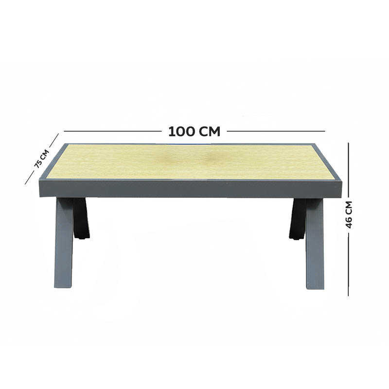 5 - Piece High - Quality Gray Outdoor Seating Set - Al Rugaib Furniture